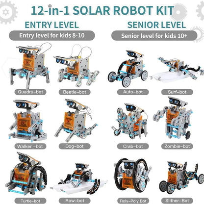 12-in-1 Solar Robot Kit